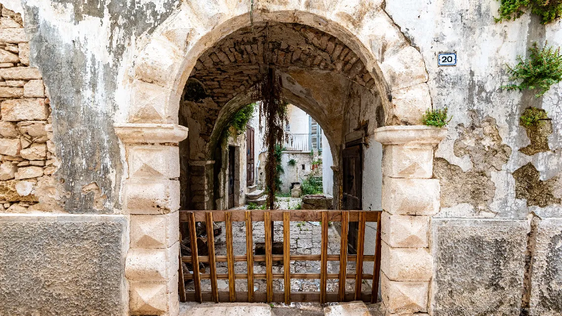 Glimpse of the historic center in Cassano delle Murge