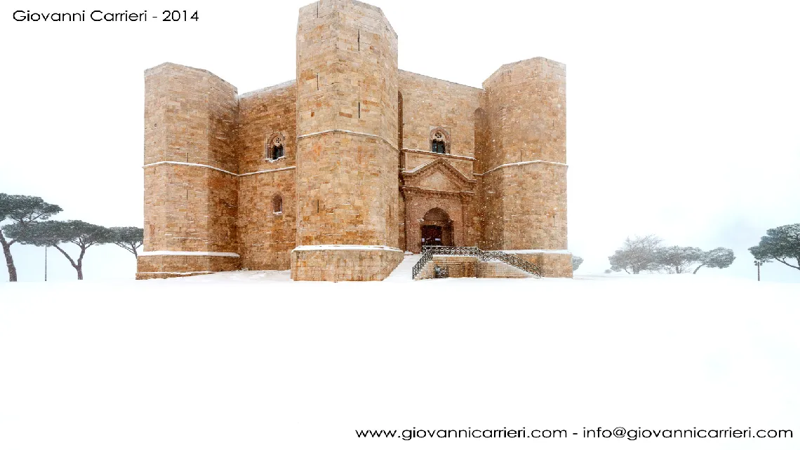 Castel del Monte and winter