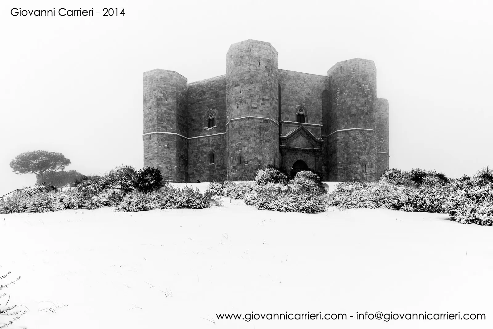 Castel del Monte innevato