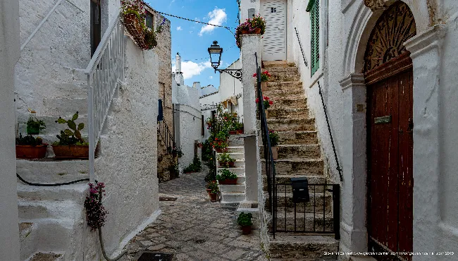 The little streets of the historical centre of Ceglie Messapica