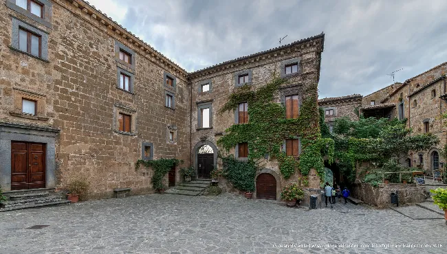 Old town entrance of Civita di Bagnoregio