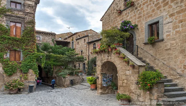 Le antiche costruzioni di Civita di Bagnoregio