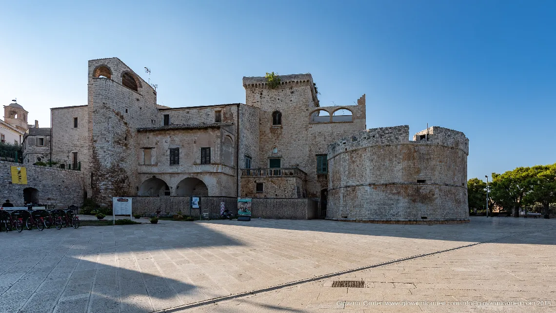 The polygonal tower of the Castle of Conversano
