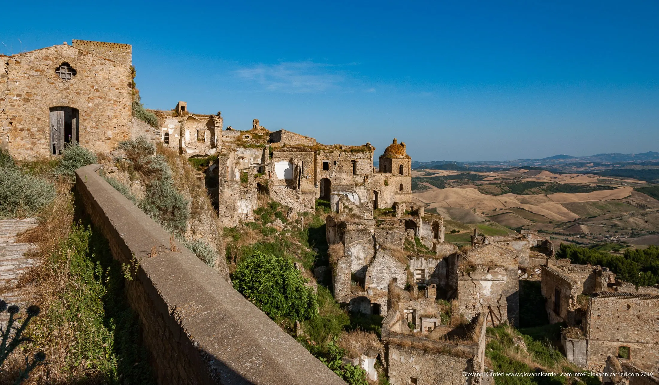 Le rovine di Craco vecchia