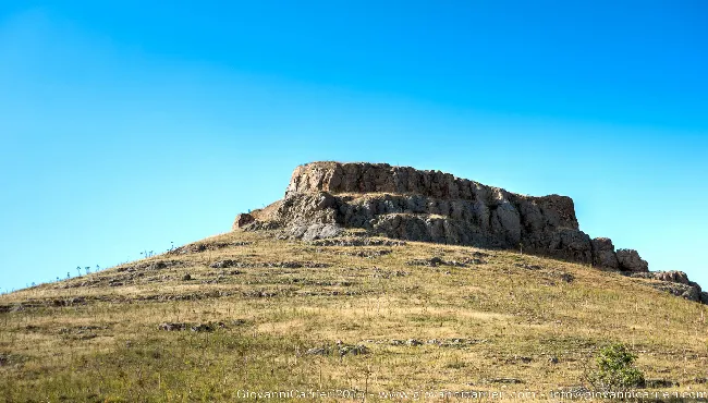 The remains of the Castle Garagnone, Murgia, Puglia