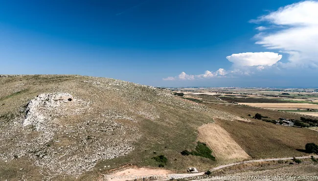 Il panorama delle Murgie visto dalla Rocca del Garagnone