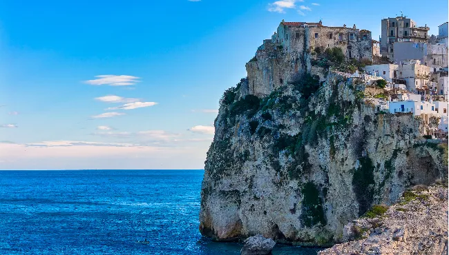 Peschici Castle on the cliff