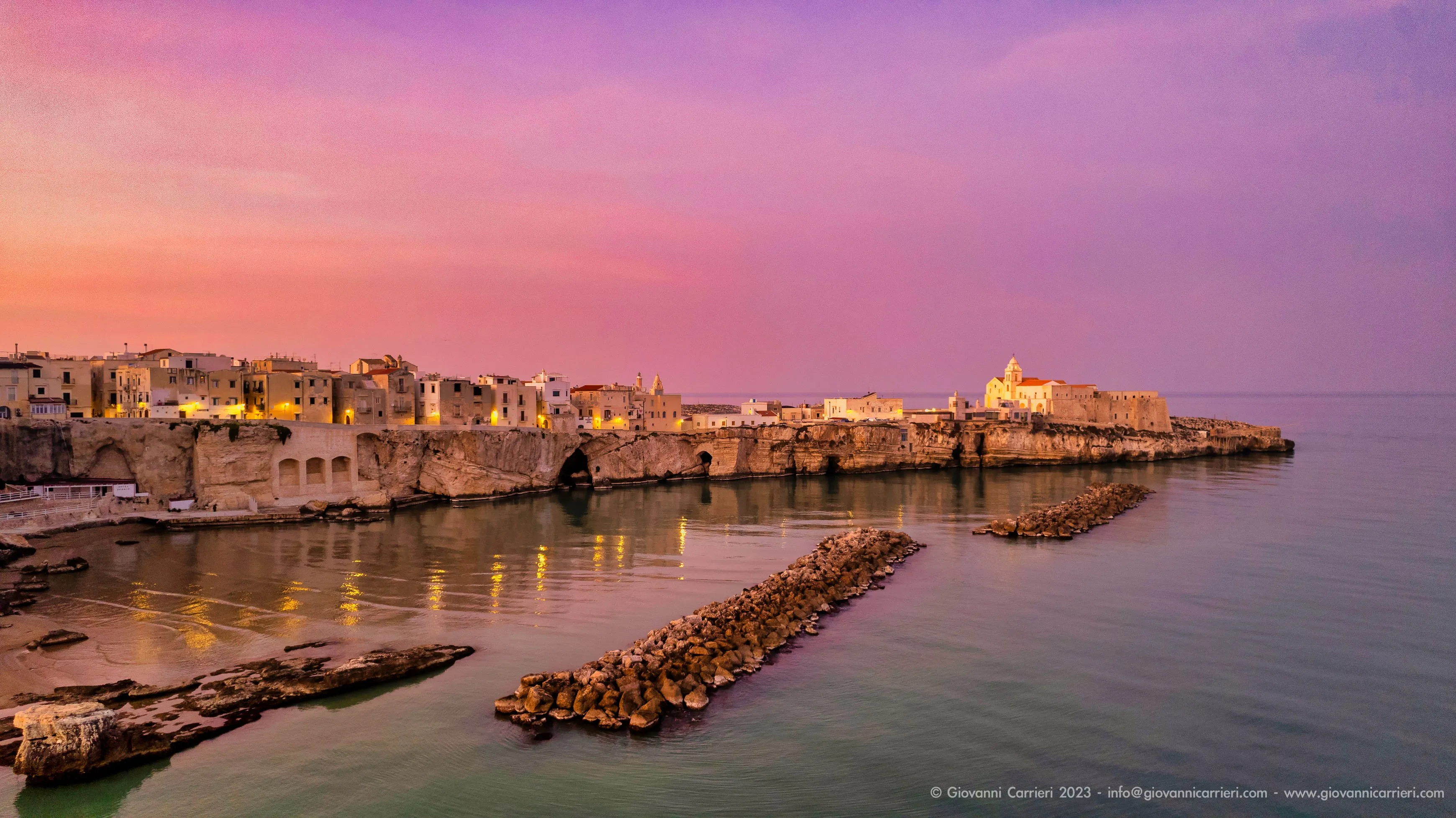 Vieste al tramonto