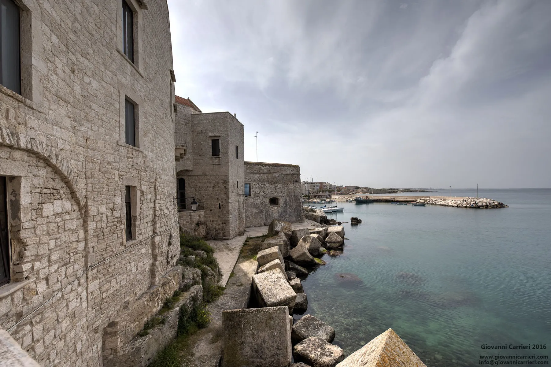 View of the harbor from the balcony, Giovinazzo