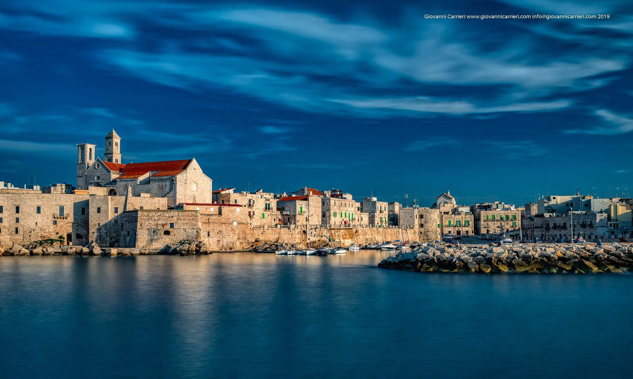 The port of Giovinazzo during blue hour - Apulia