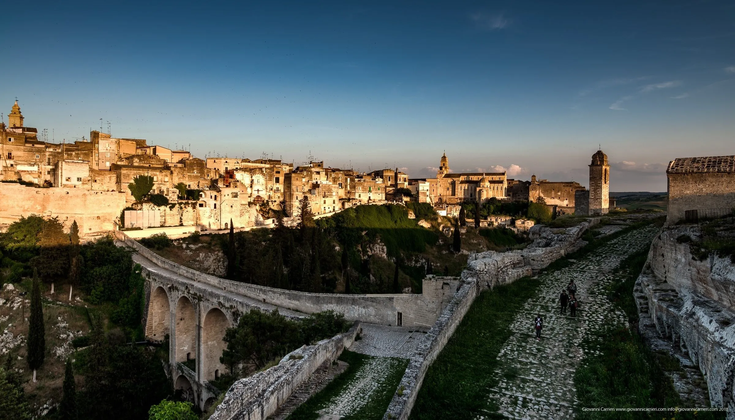 La Gravina di Botromagno with the Madonna della Stella viaduct