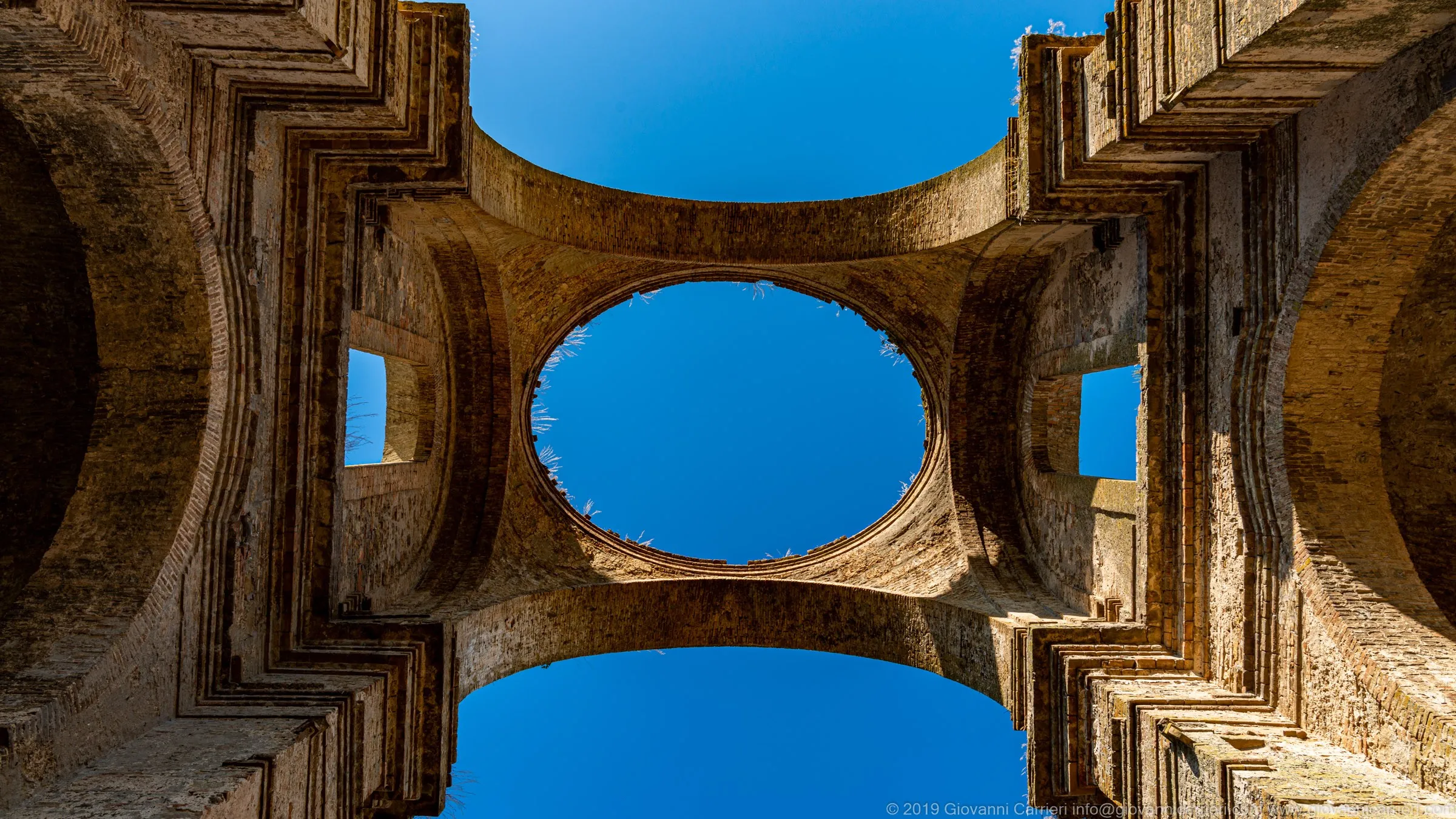 The remains of the dome of the Diruta di Grottole Church