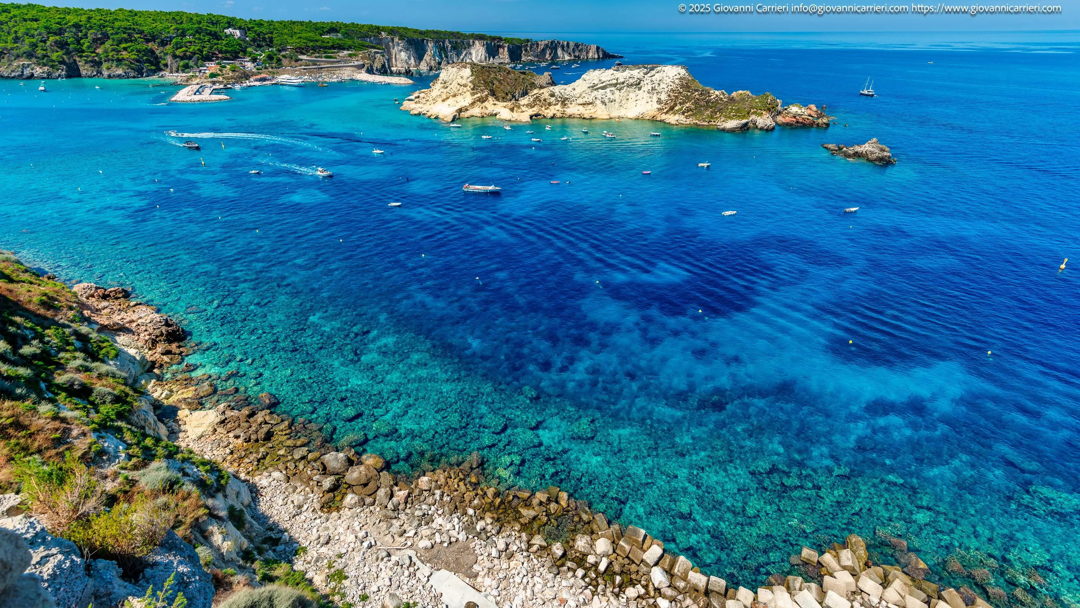 View from Fortress of St. Nicholas: Cretaceous and St. Domino Islands