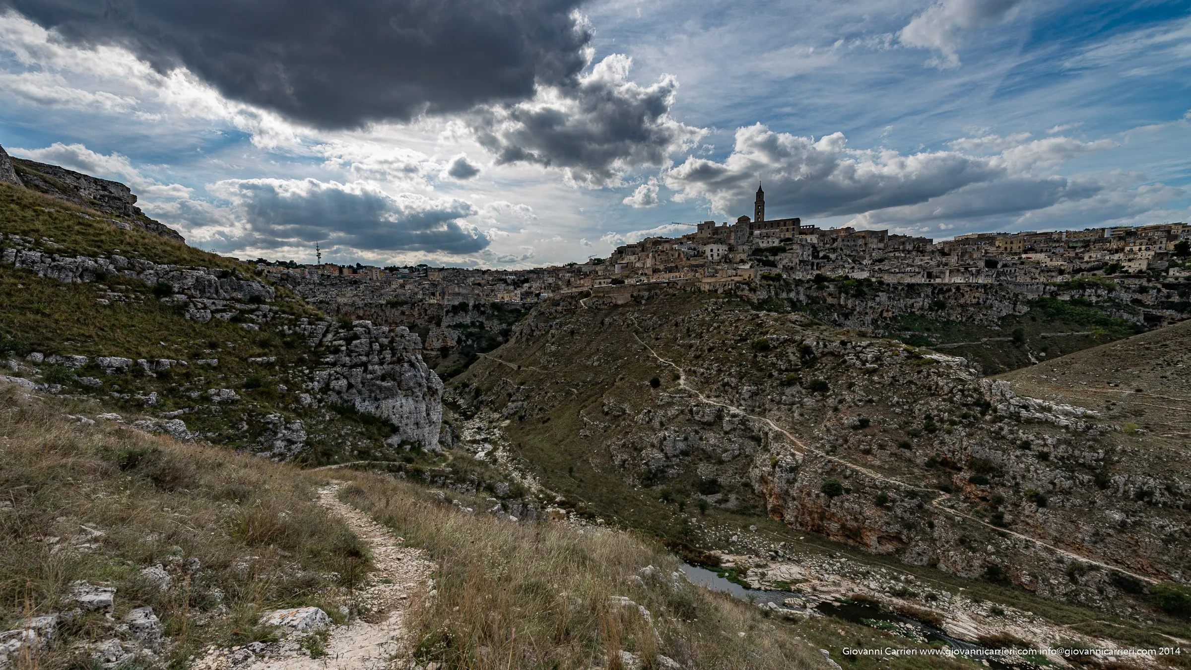 La città di Matera e la gravina