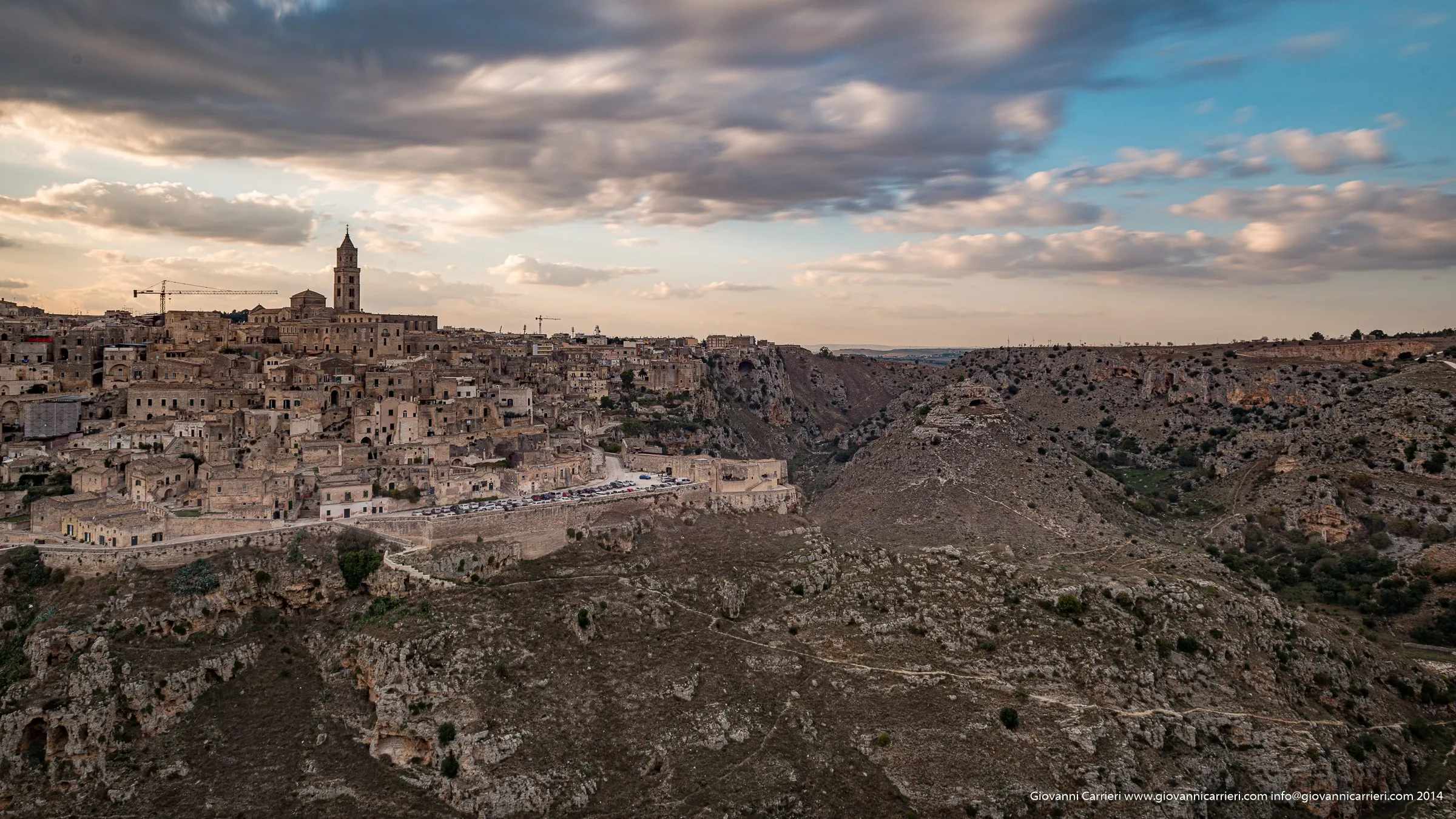 Sunset over Matera