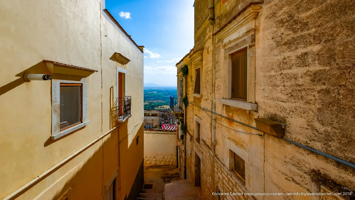 Una vista panoramica in Minervino Murge