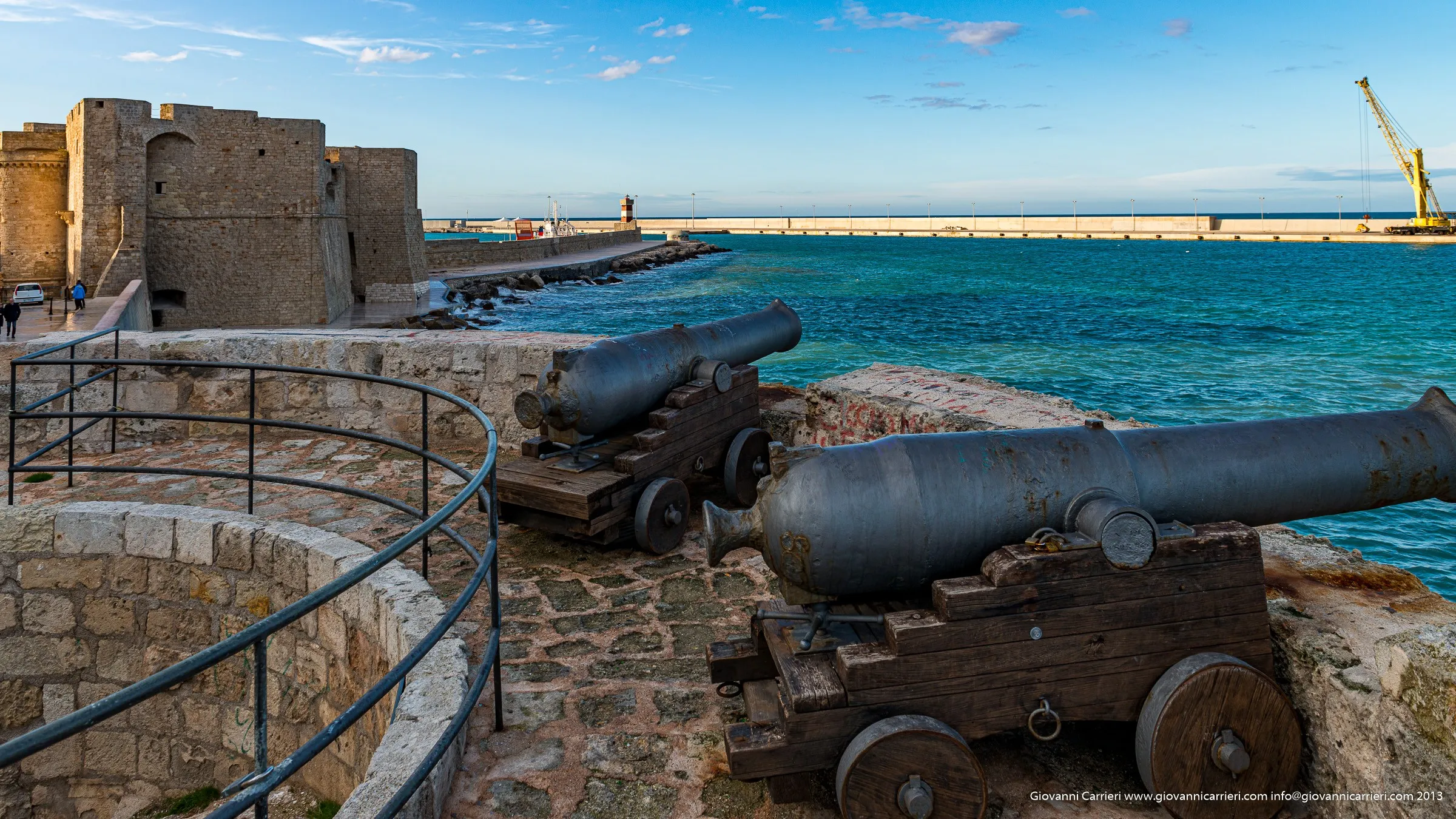 Looking at the Castle of Charles V from Bastion Santa Maria