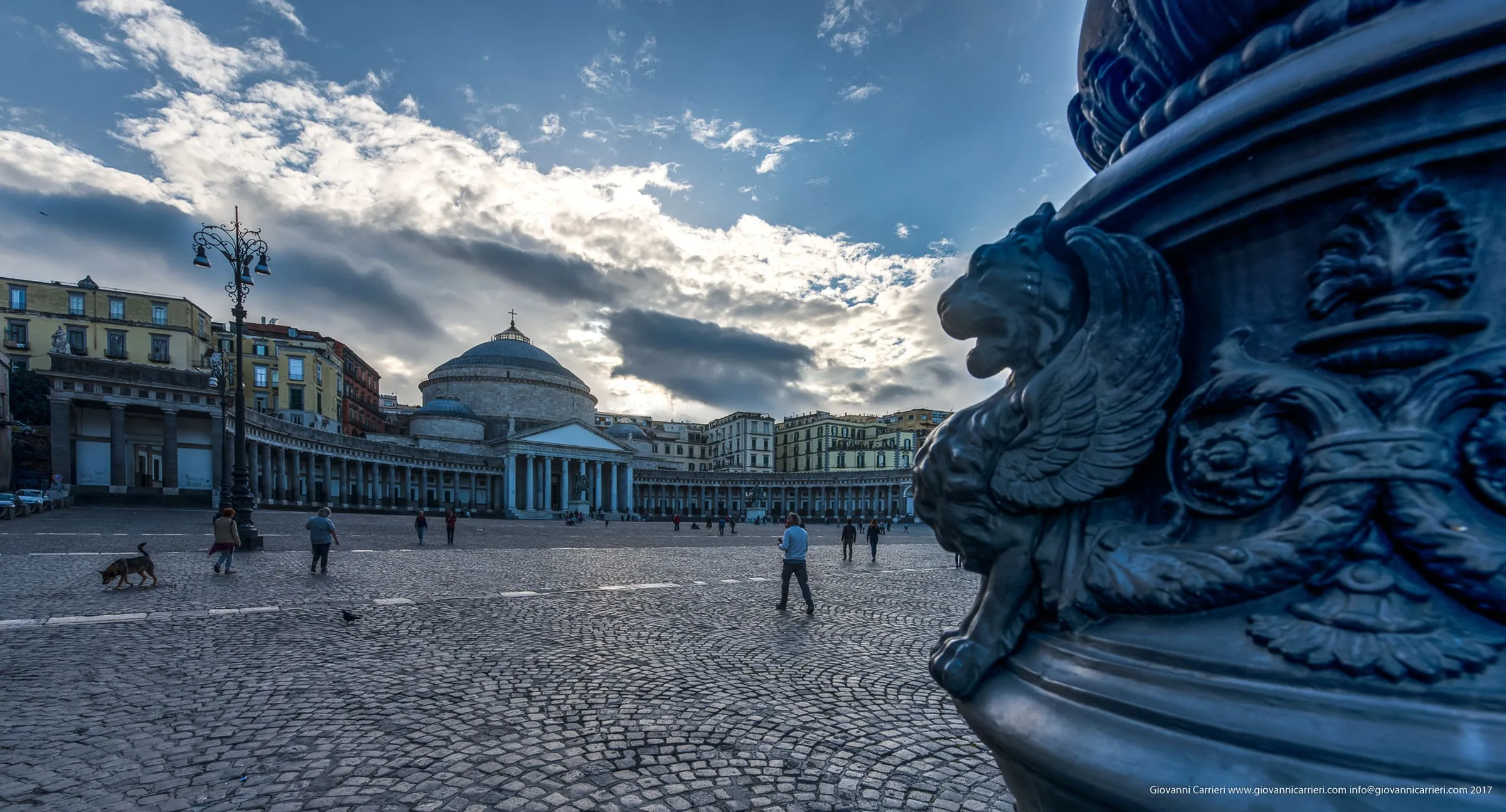 Particolare di Piazza Plebiscito, Napoli