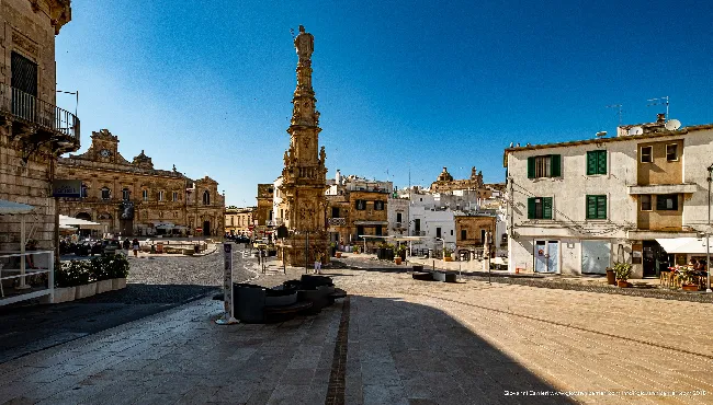 The city hall and the tower of St. Horace - Ostuni
