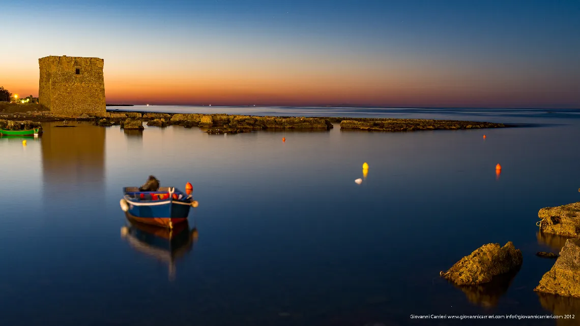 Sunset of San Vito, a village of Polignano a Mare