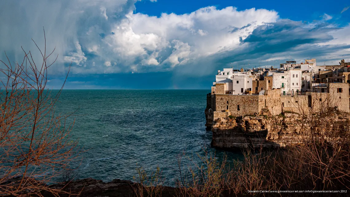 Storm in Polignano a mare