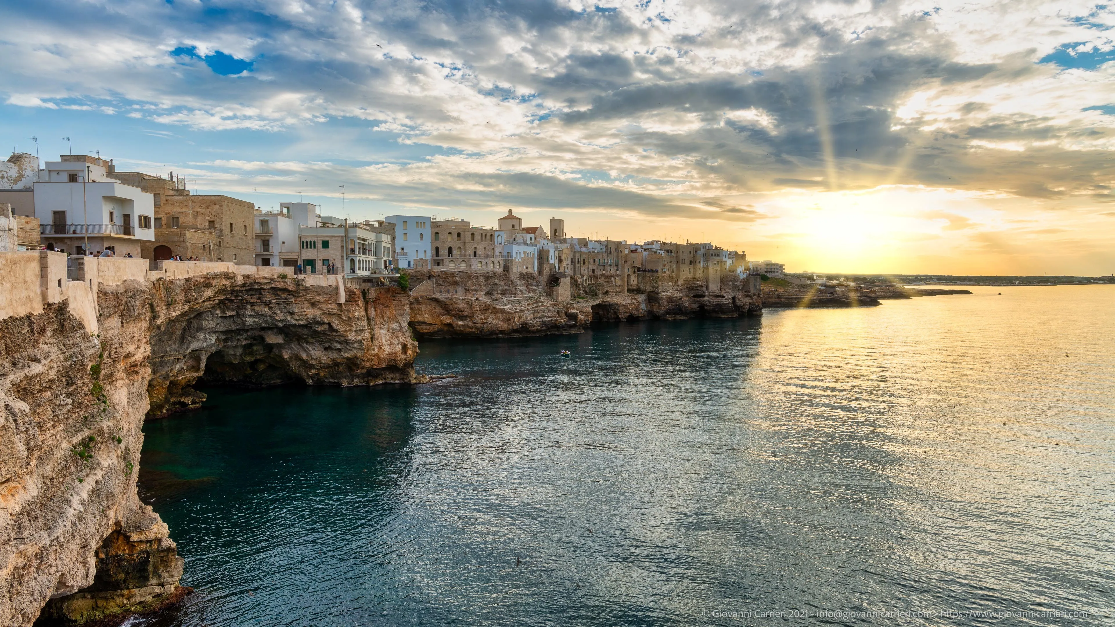 Promenade of Polignano a mare