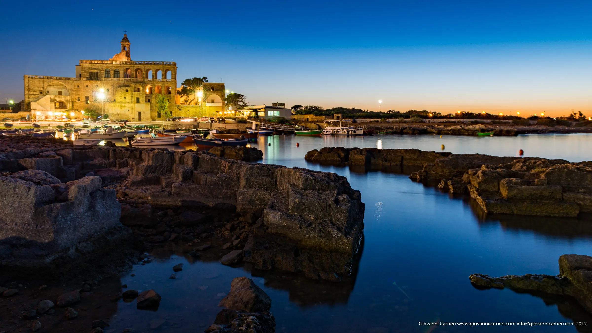 The Abbey of San Vito at sunset - Polignano a Mare