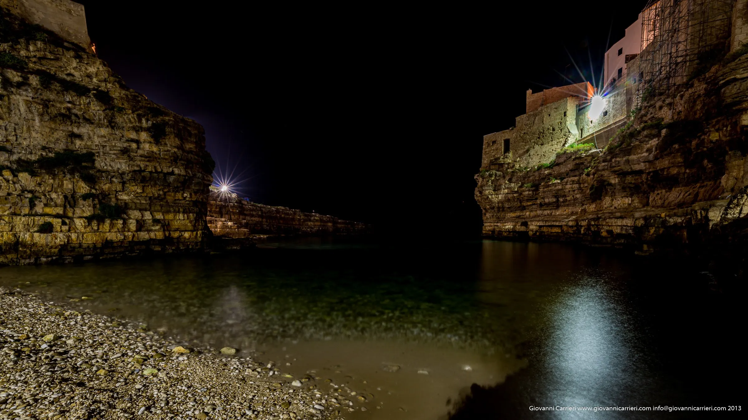 The bay at night - Polignano a mare