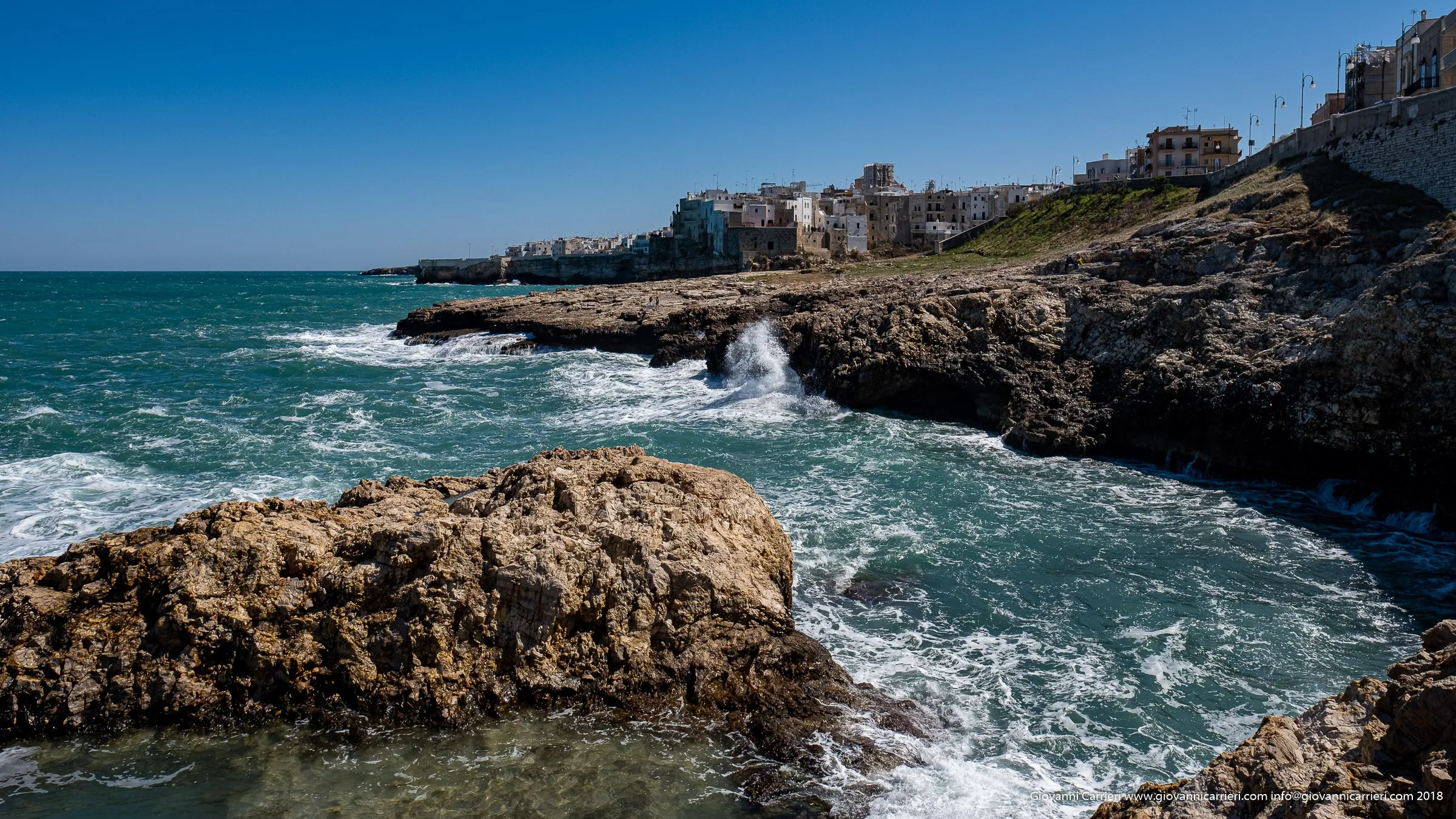 Polignano a mare, winter view
