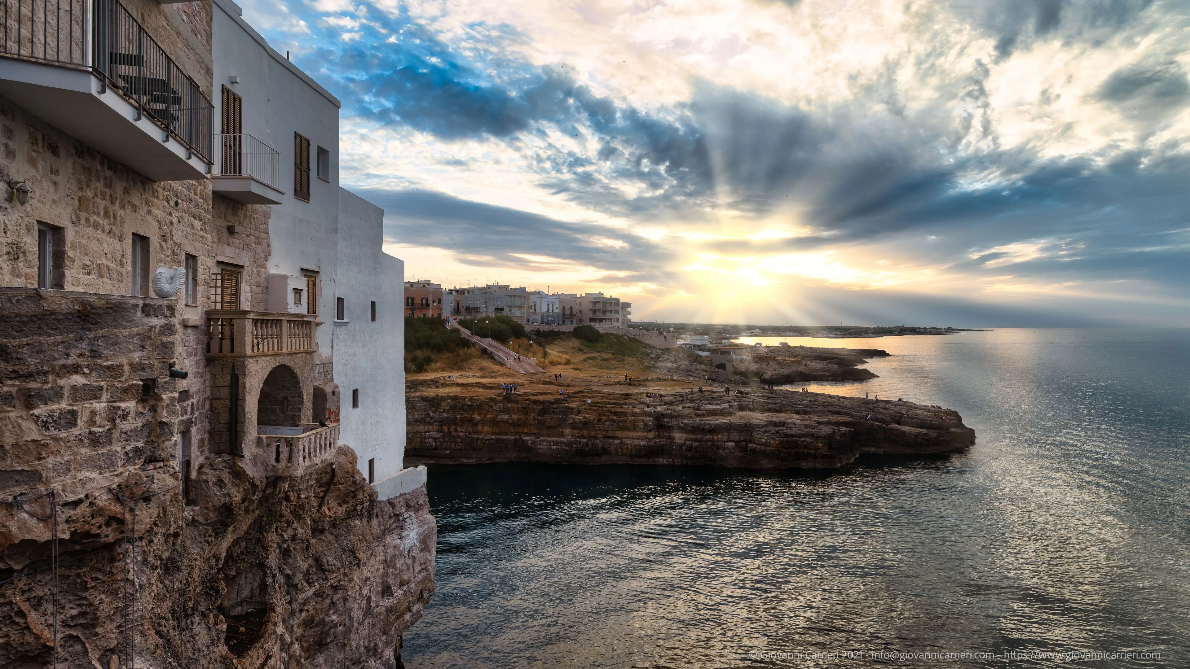 Panoramic view from Wide Ardito, Polignano a Mare