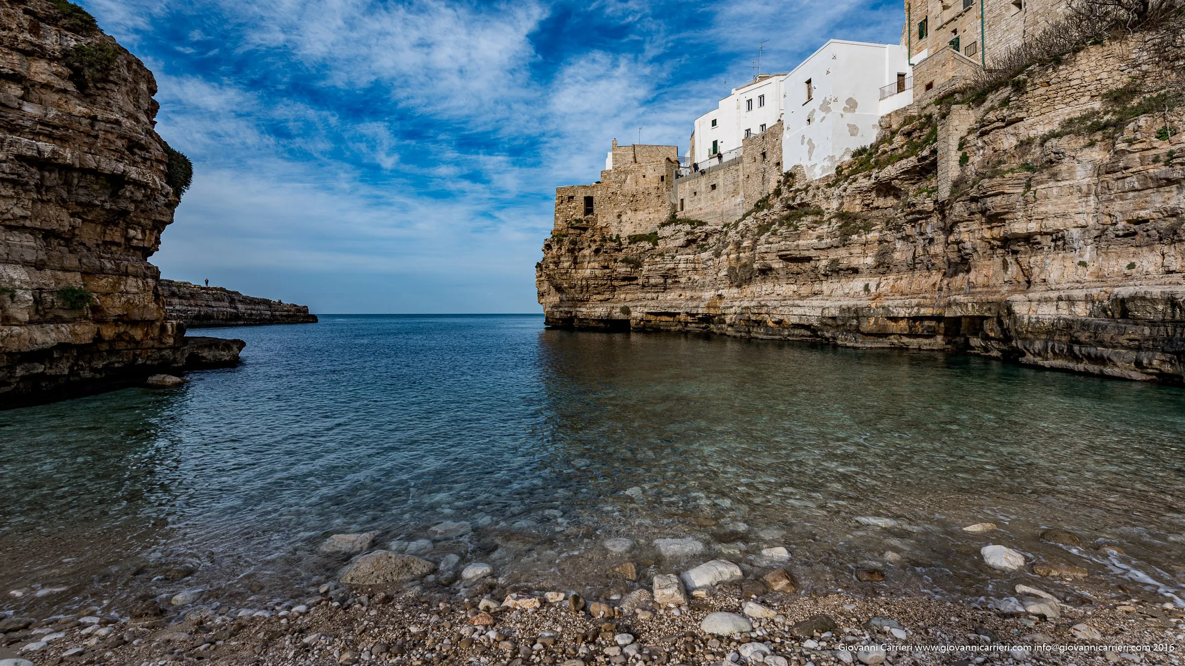 Cala Monachile during winter, Polignano a Mare
