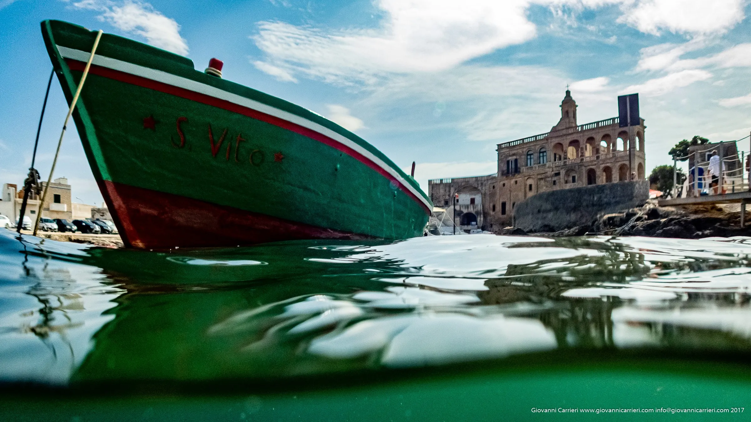 The San Vito Martire abbey in the village of Polignano a Mare