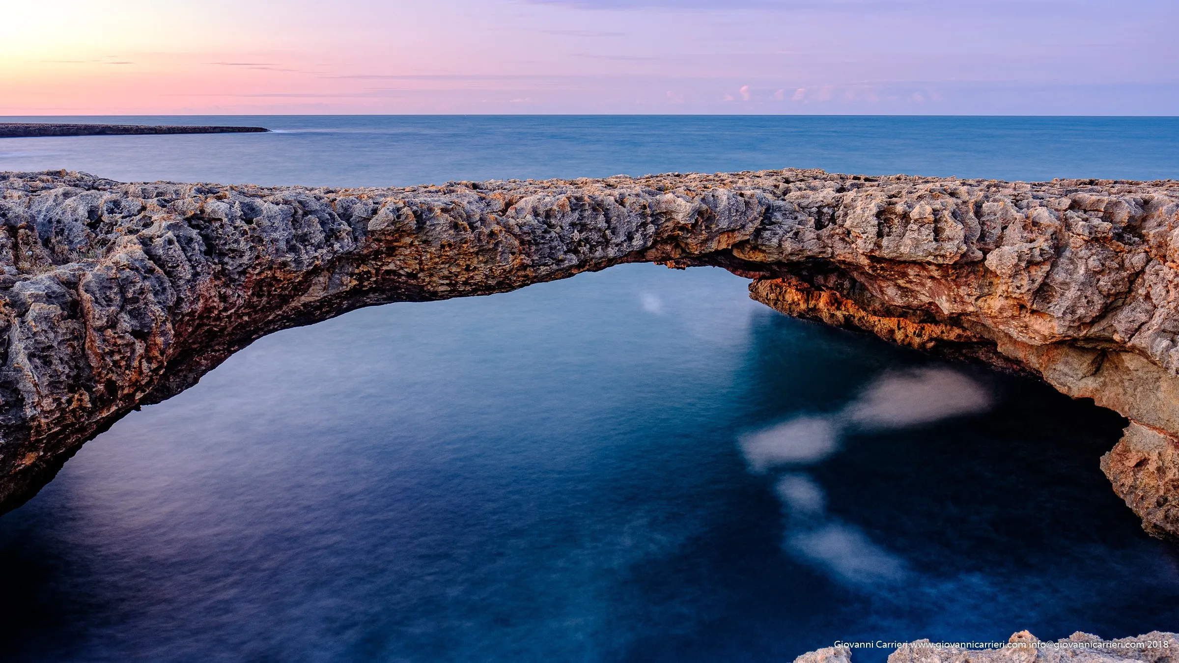 Detail of Stone Bridge - Polignano a Mare