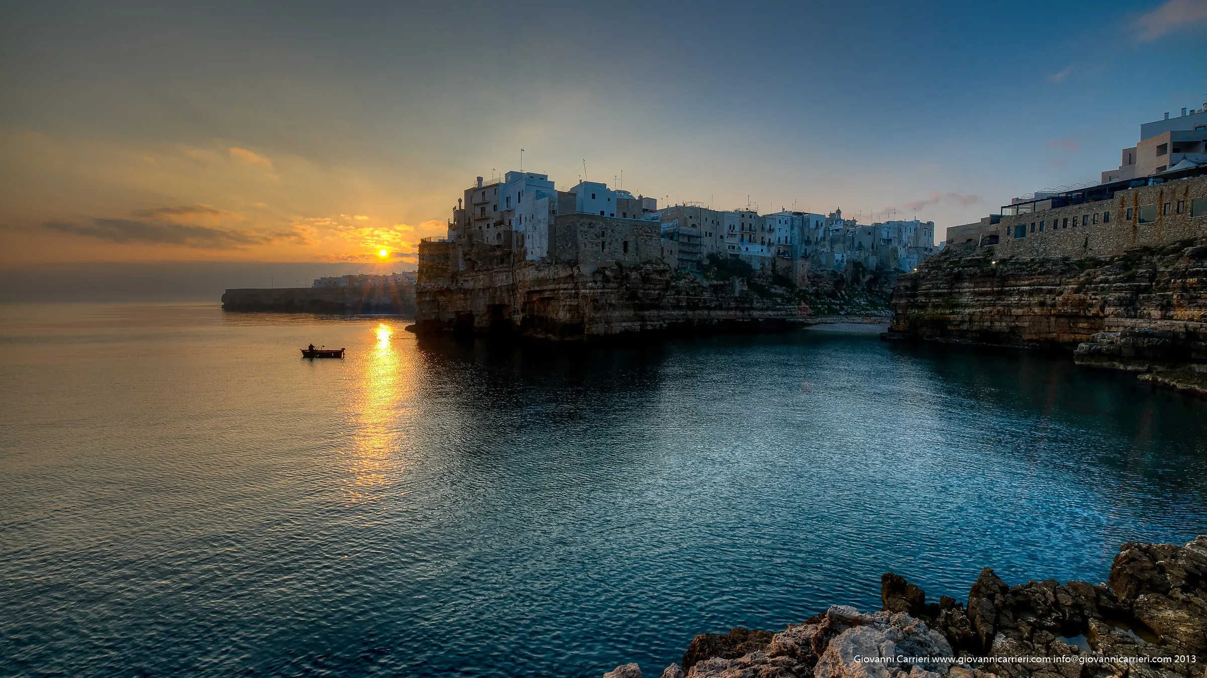 Newly risen sun - Polignano a Mare