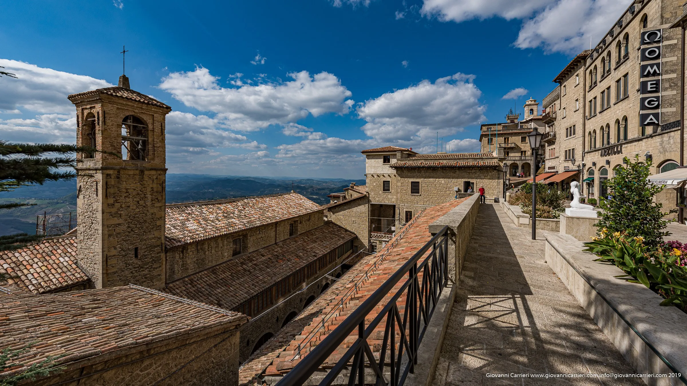 The panorama viewed from San Marino