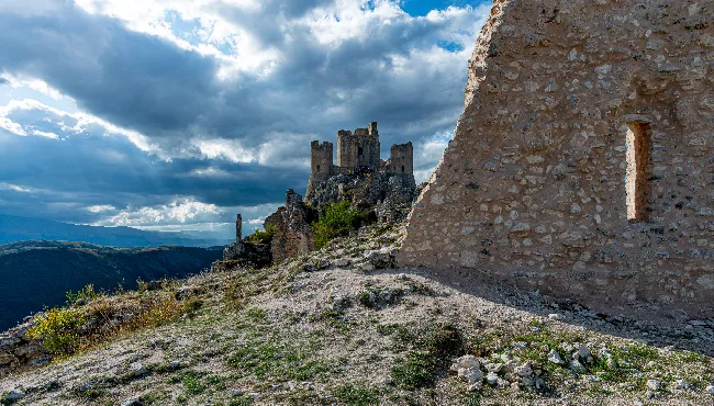 Rocca Calascio and the surrounding ruins