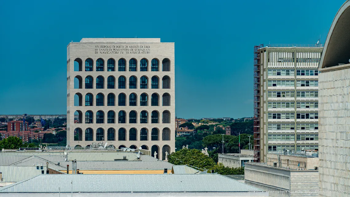 Square Colosseum, also known as Palazzo della Civiltà Italiana