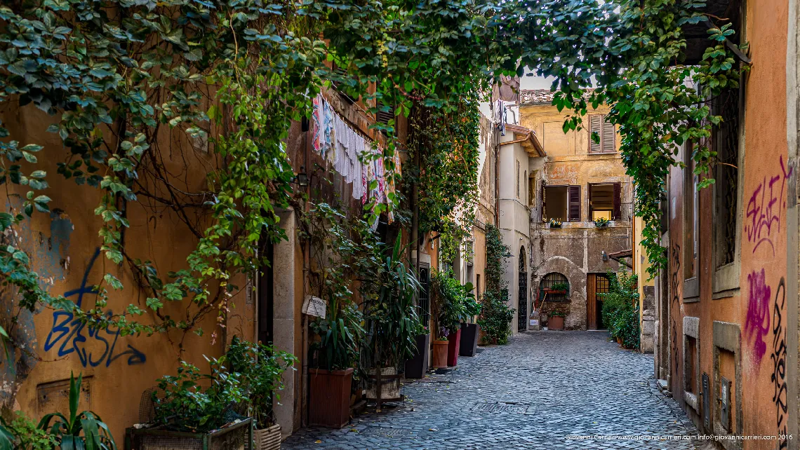 Uno scorcio di Trastevere