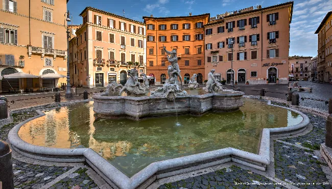 Neptune fountain in Piazza Navona