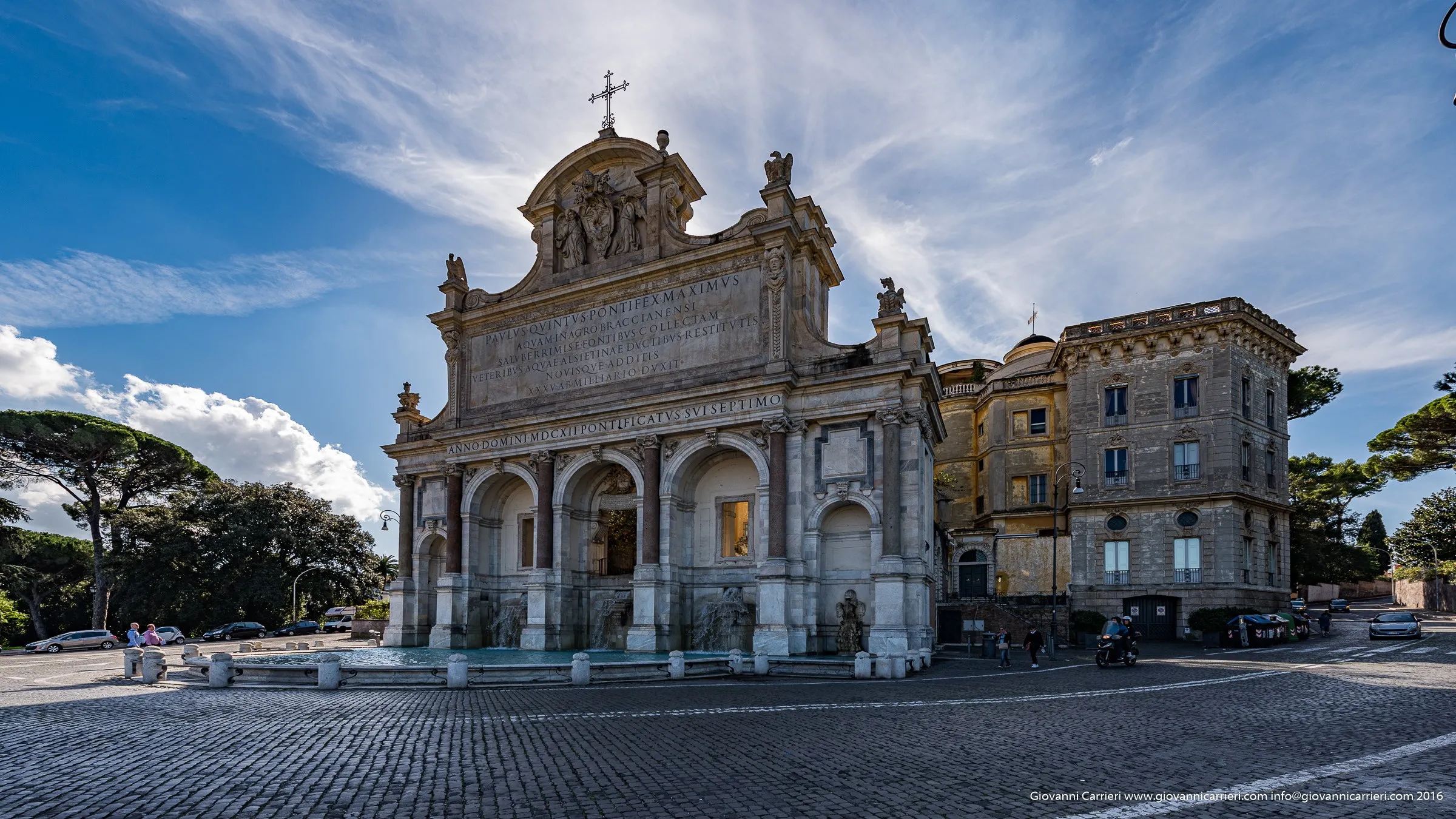 La fontana dell'acqua Paola