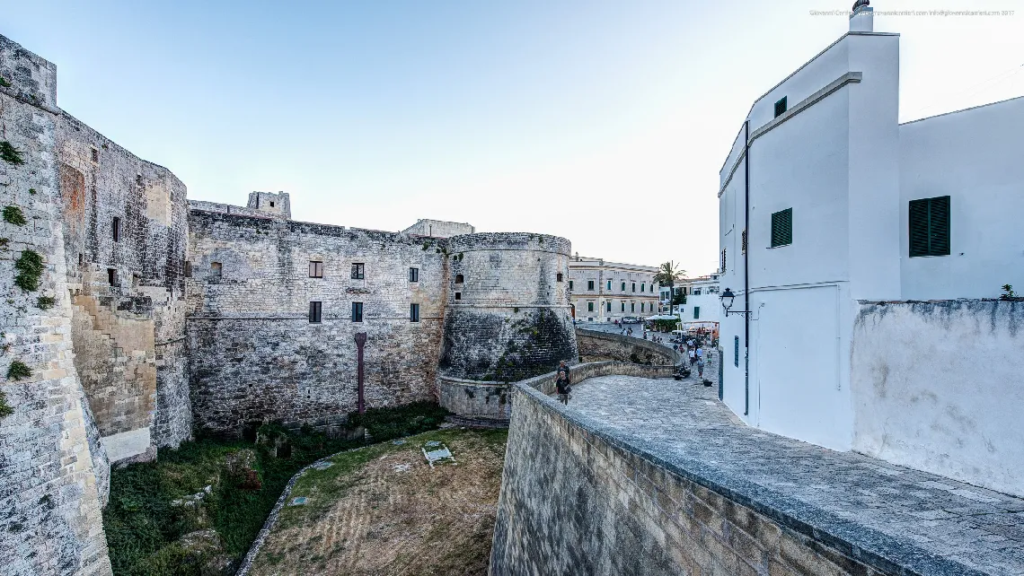 Otranto castle and the town