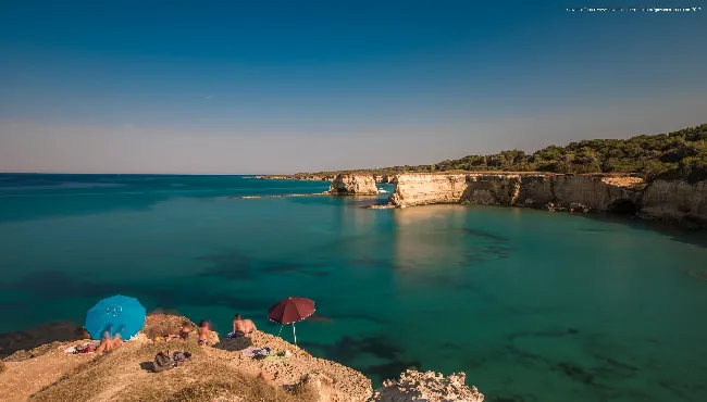 Una panoramica del mare di Sant'Andrea