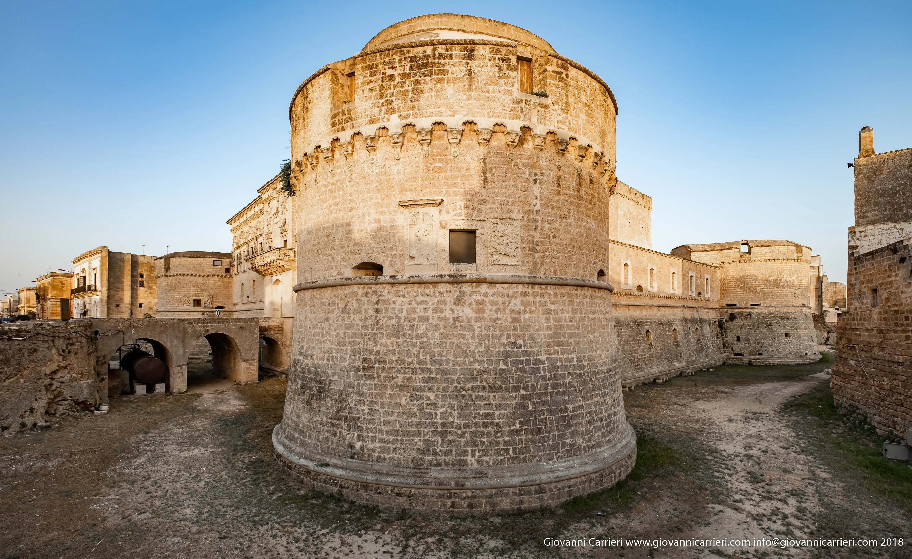 Right tower named Sant'Antonio Abate of the castle of Corigliano d'Otranto