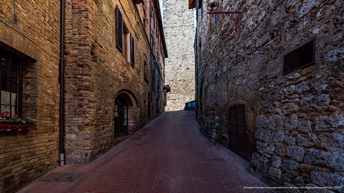 Il caratteristico centro storico di San Gimignano