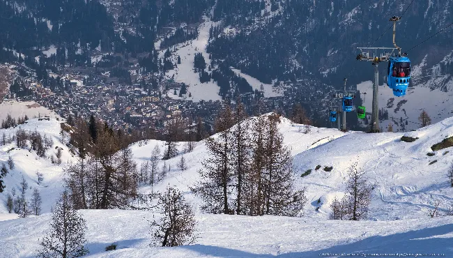 San Martino di Castrozza dall'Alpe Tognola