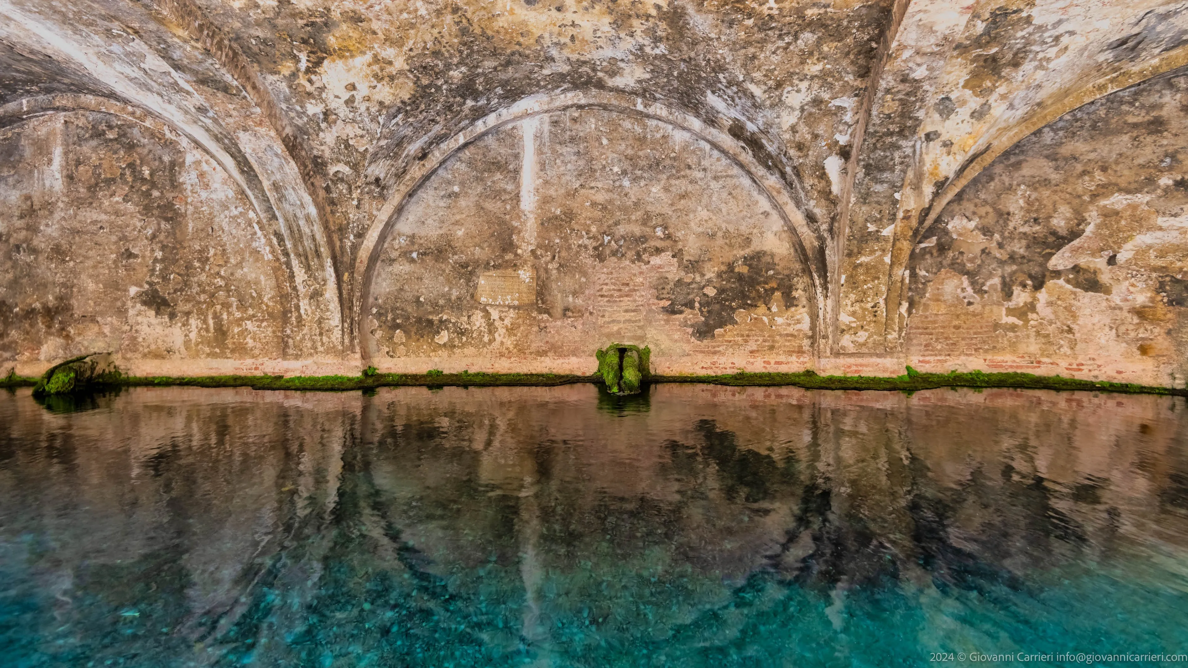 Internal view of the Fontebranda, Siena