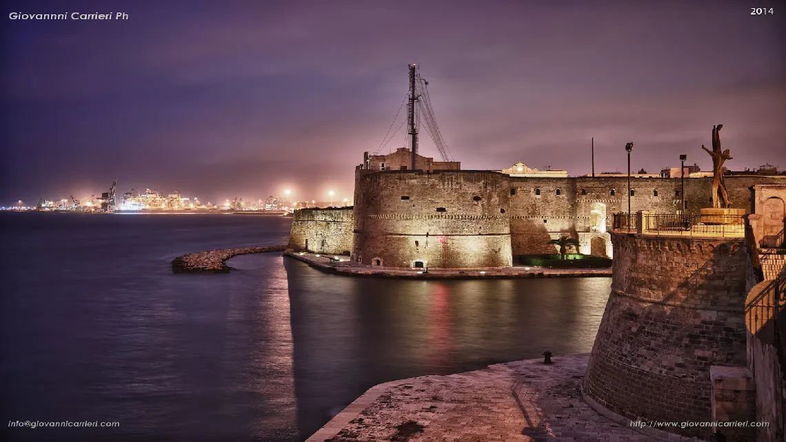 Detail of the Aragon Castle - Taranto