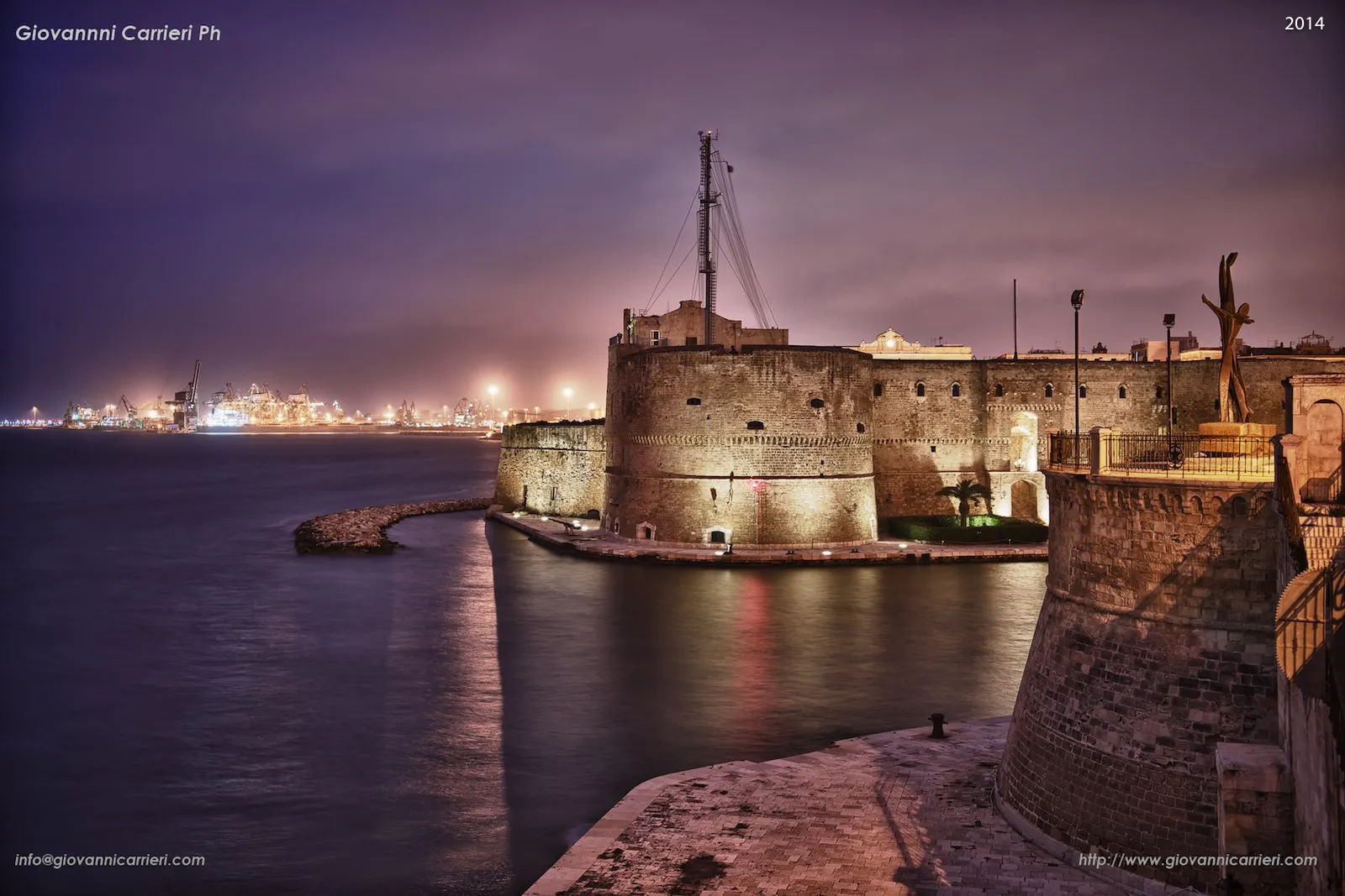 Detail of the Aragon Castle - Taranto