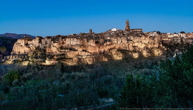 Pitigliano at sunset