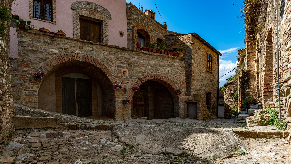 Il centro storico di Tursi